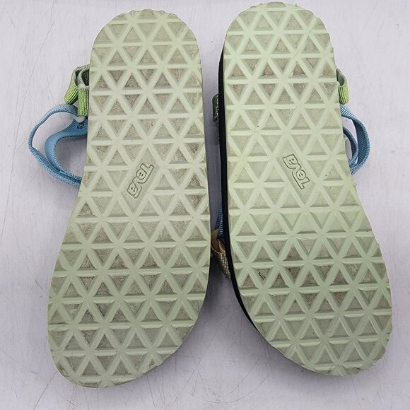 Teva Midform Universal Kids 5 Metallic Blue Sandals Beach Summer Casual 1131610C - Picture 8 of 13